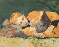 Winslow Homer, 'The New Novel'